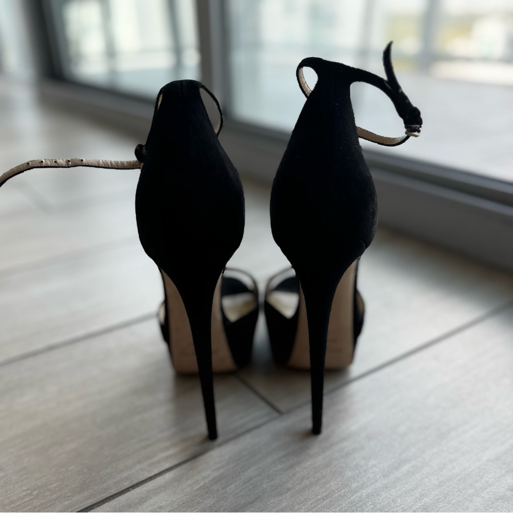 Jimmy Choo Black Platform Heels - Picture 6 of 11